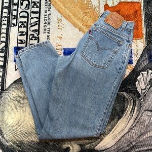 Jan 2000. Levi’s 550s. Made in USA. 8.